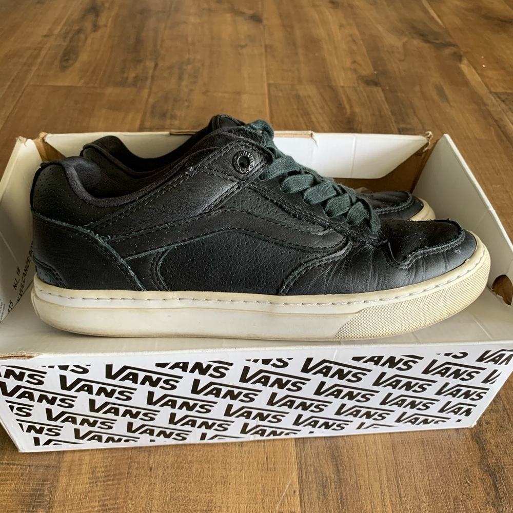 Vans OTW black leather mens size 6.5 or womens size 8.0 sneakers